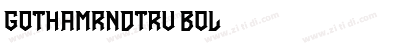 GothamRndTRU Bol字体转换